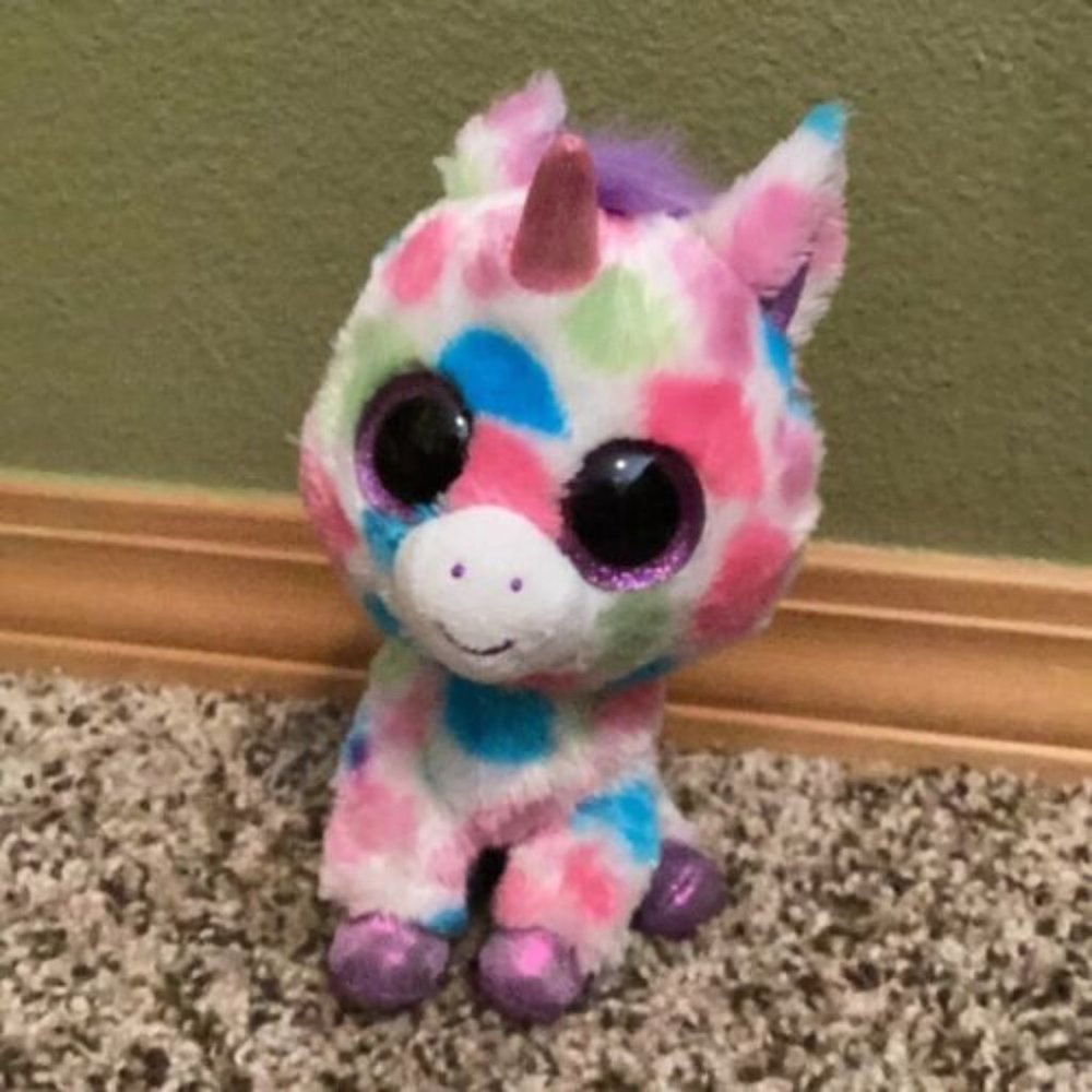 Ty Beanie Boo Wishful The Unicorn 2013 No Swing Tag Good Condition Plush Cute